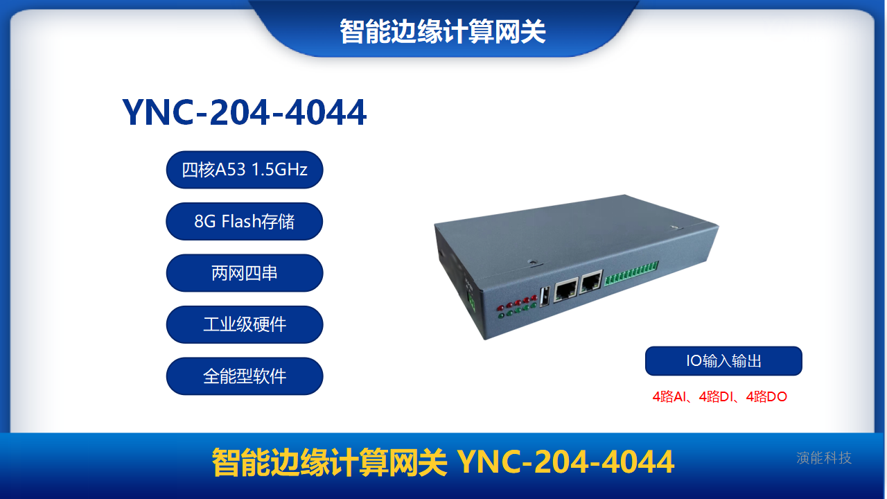 智能邊緣計算網關YNC-204-4044