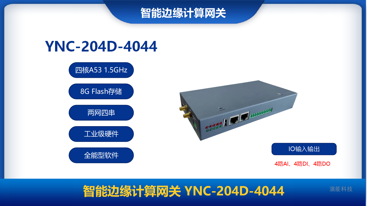 智能邊緣計算網關YNC-204D-4044