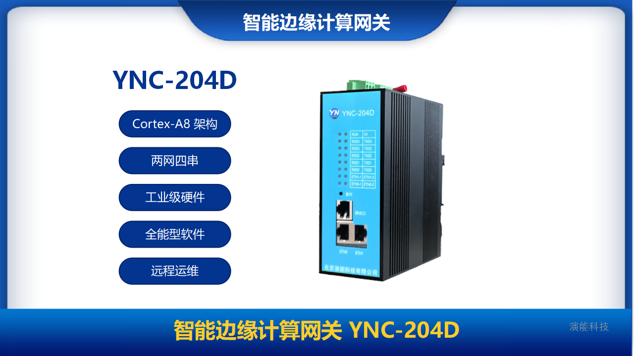 智能邊緣計算網關YNC-204D